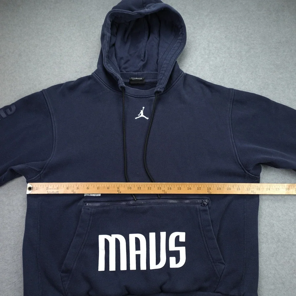 Dallas Mavericks Hoodie Mens Large Navy Courtside Statement‎ Edition Jordan NBA